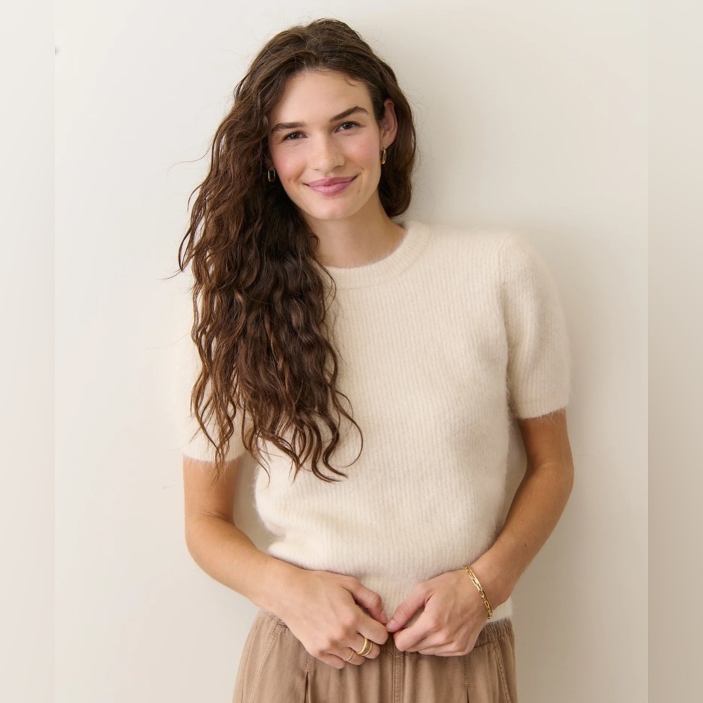 Marine Layer Suri Alpaca Puff Sleeve Sweater